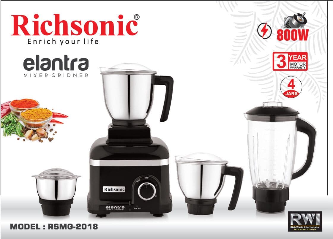 Richsonic-Elantra-RSMG-2018-800W-Mixer-Grinder-4-Jar-Set-QuickDrop-lk